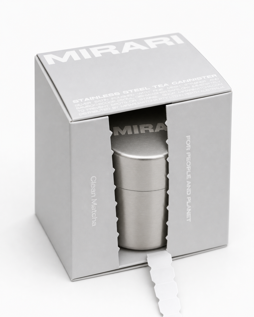 MIRARI STAINLESS STEEL TEA CANISTER